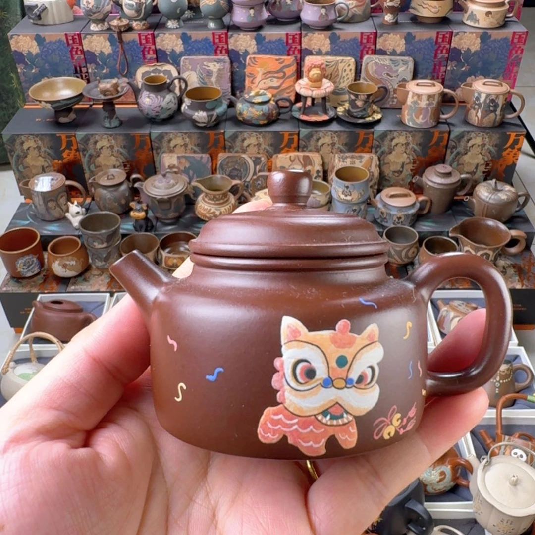 茶壶紫砂120ml原矿精工半手