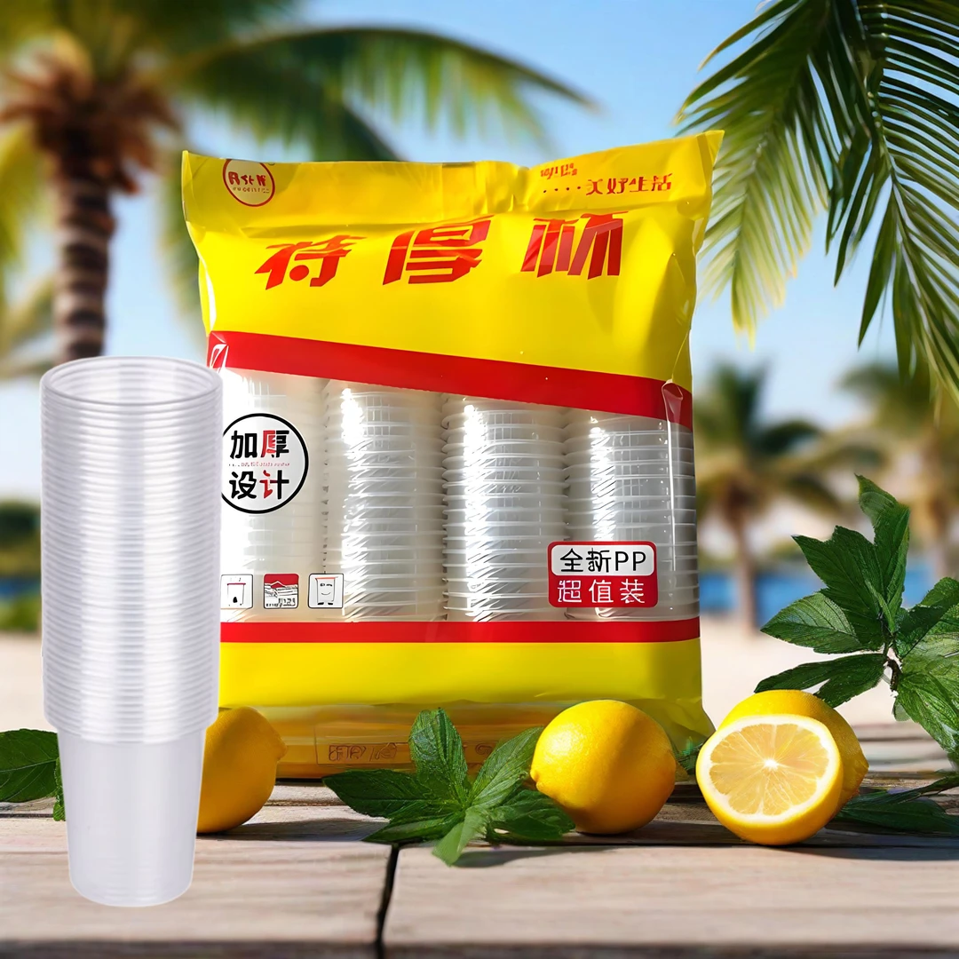 商务接待食品级一次性水杯子航空加厚杯爆款网红新款家用整箱批发