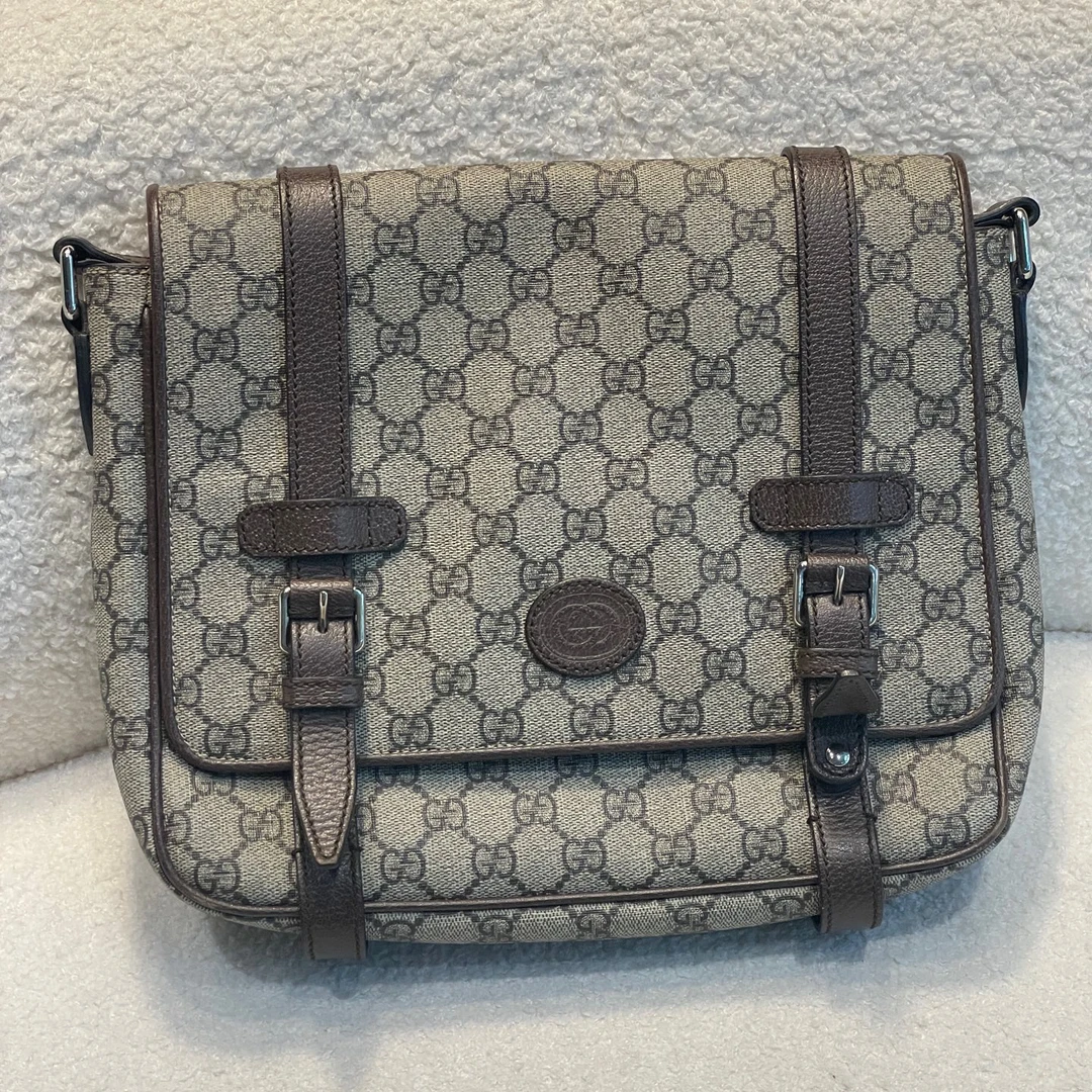 95新 GUCCI/古驰 14072811/KIKIFIFI/邮差斜挎包