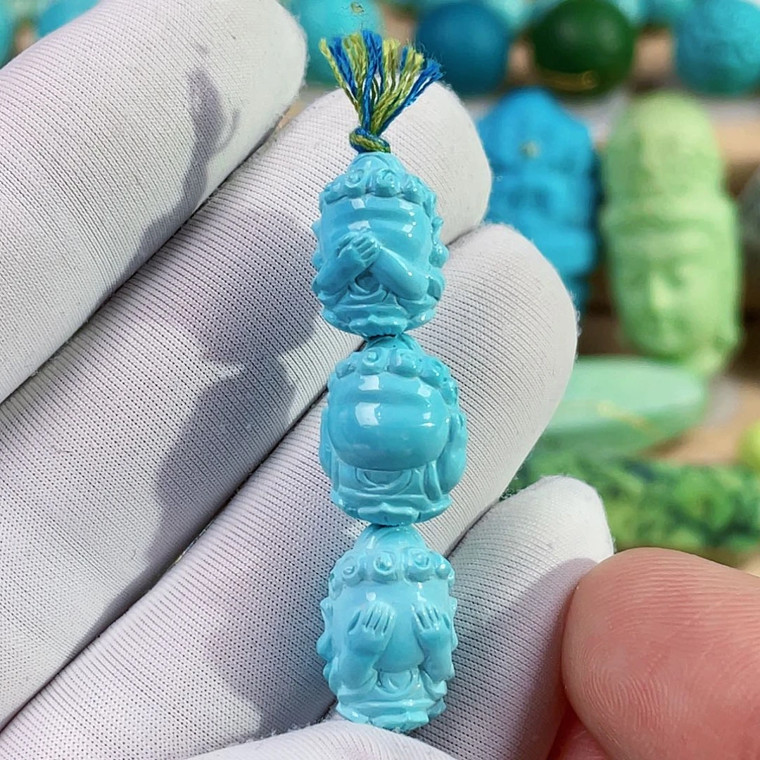 绿松石未镶嵌珠宝奇石10mm