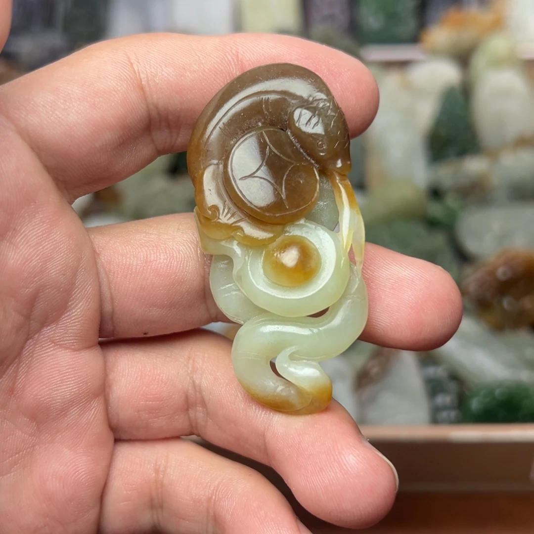 和田玉未镶嵌挂件