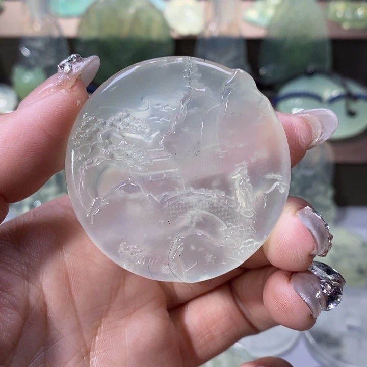 岫玉吊坠未镶嵌吊坠