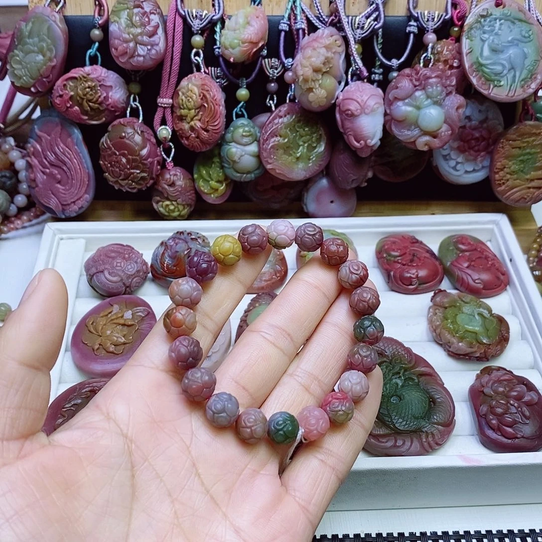 玛瑙/玉髓盐源玛瑙手串未镶嵌