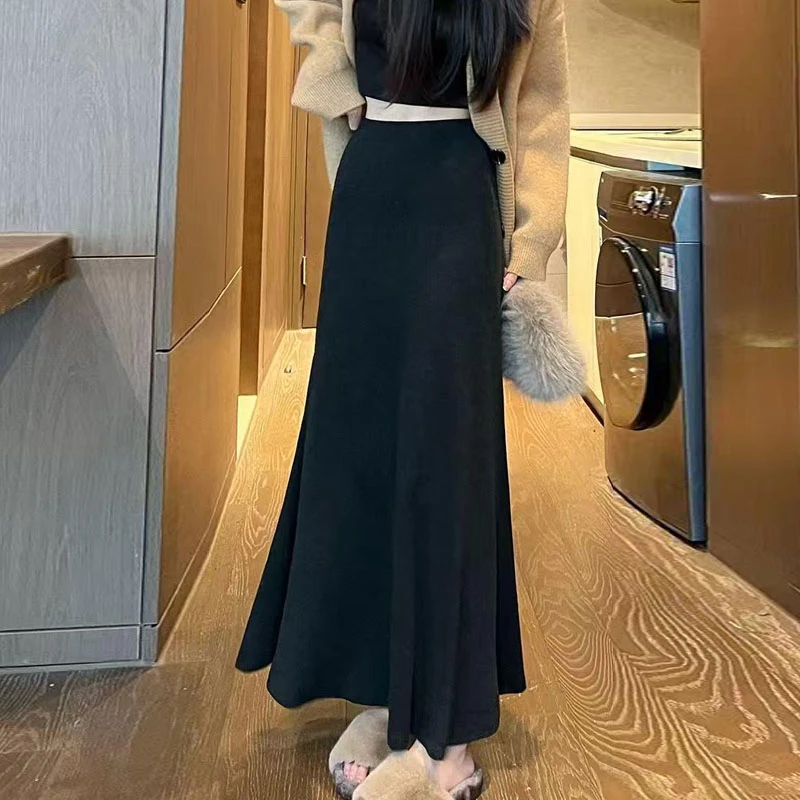 【空气棉+2个裙长】鱼尾半身裙女秋季2025新款高腰显瘦a字裙子