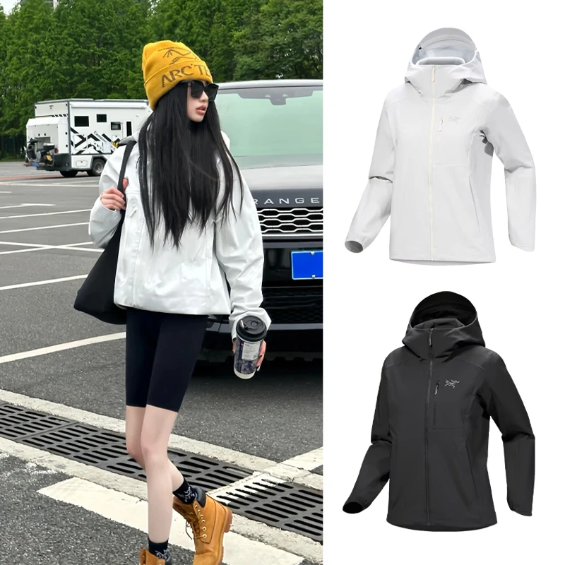 ARC'TERYX/始祖鸟GAMMA MX 刺绣防水防风耐磨连帽软壳 女款