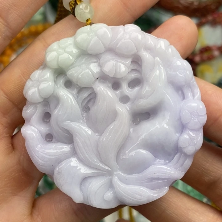 颈饰未镶嵌翡翠吊坠