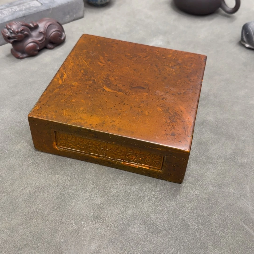 砖雕15x15 老料金砖 古铜色