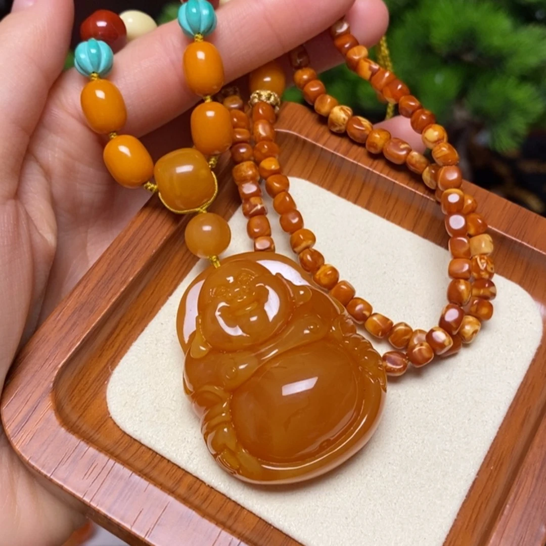 【闪购商品】蜜蜡颈饰未镶嵌项链