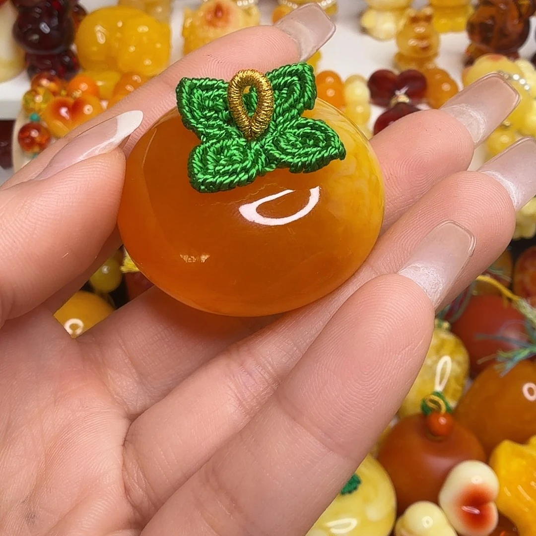 黑***棉非金属橘色柿子绿叶040