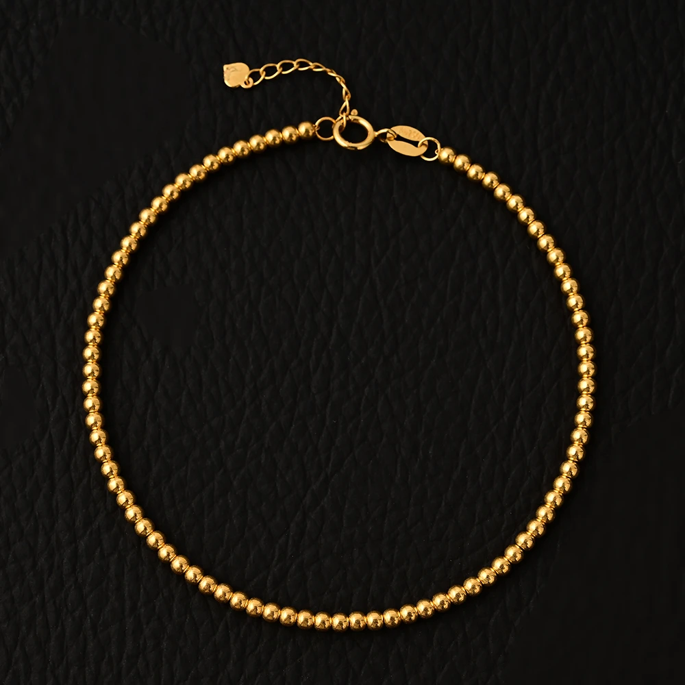 【鹿鸣】 18k金珠珠手链 1.1±0.1g Y15