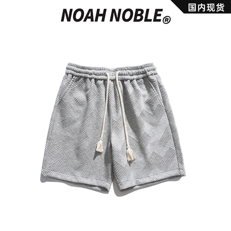 【品牌现货撤柜】NOAH NOBLE 日系纯色提花休闲短裤男夏运动五分裤