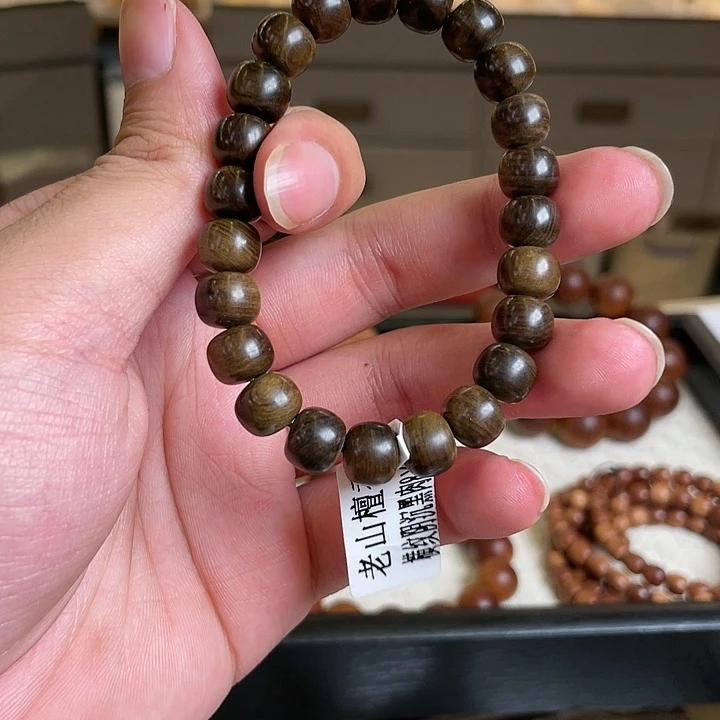 【闪购商品】檀香木手串/手链小***茶89虎皮纹