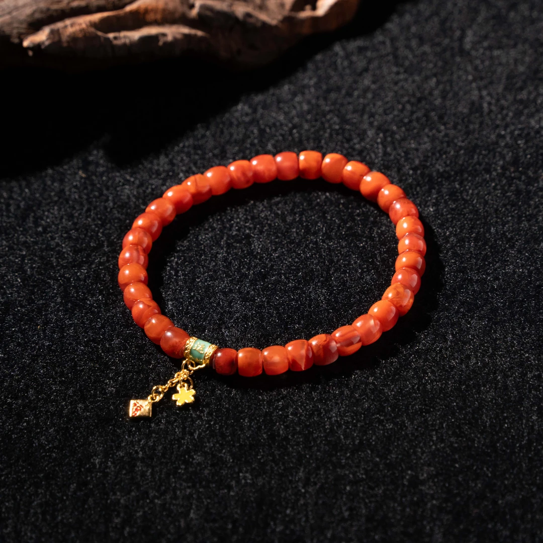 6mmY瓦西南红直切DIY手串/2025080699【多样发其一】