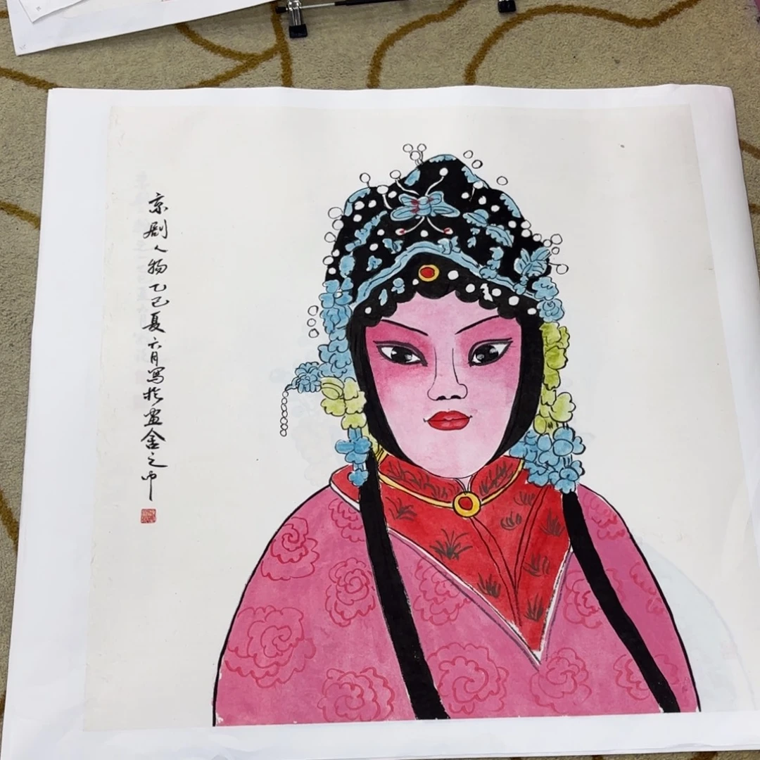 国画国画老师作品刘