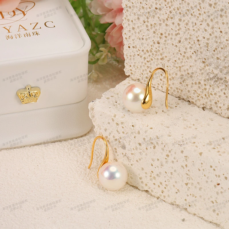 925银仿珍珠耳饰 【高跟鞋耳钩】经典百搭时尚强光炫彩