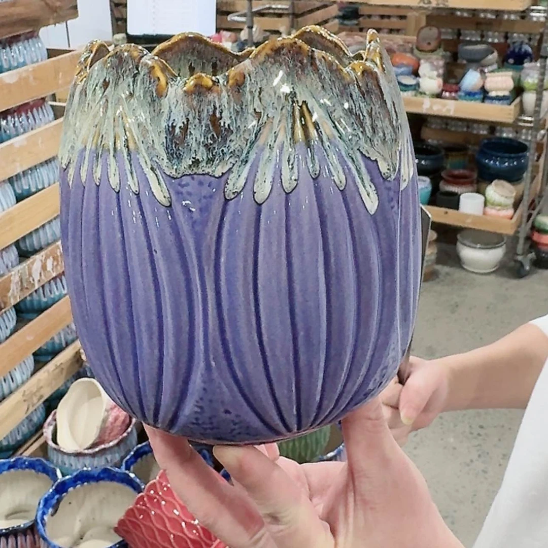 【闪购商品】陶瓷陶瓷多肉花盆有孔