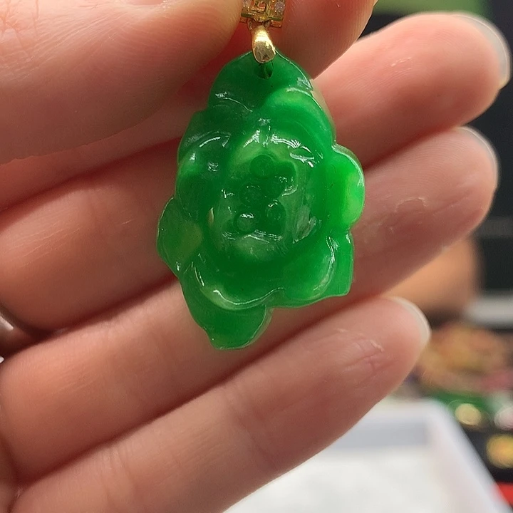 翡翠银S925镶嵌颈饰