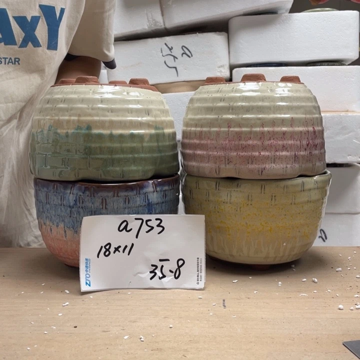 粗陶多肉花盆微瑕753