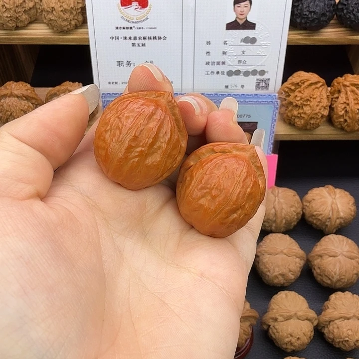 桃核把件26楸核玲珑心手捻Q8009