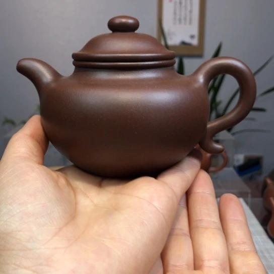 紫砂茶壶全手工莲子