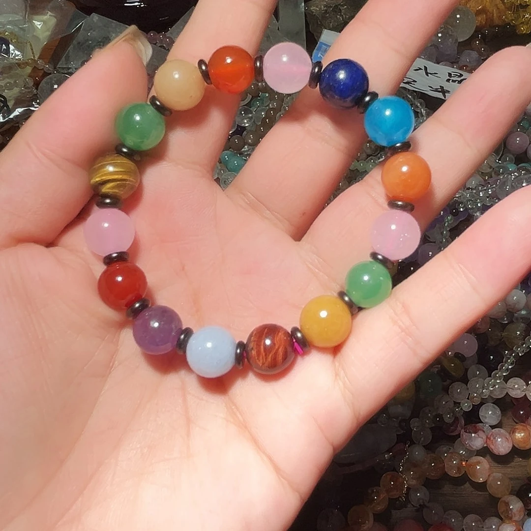 水晶手链未镶嵌水晶多宝