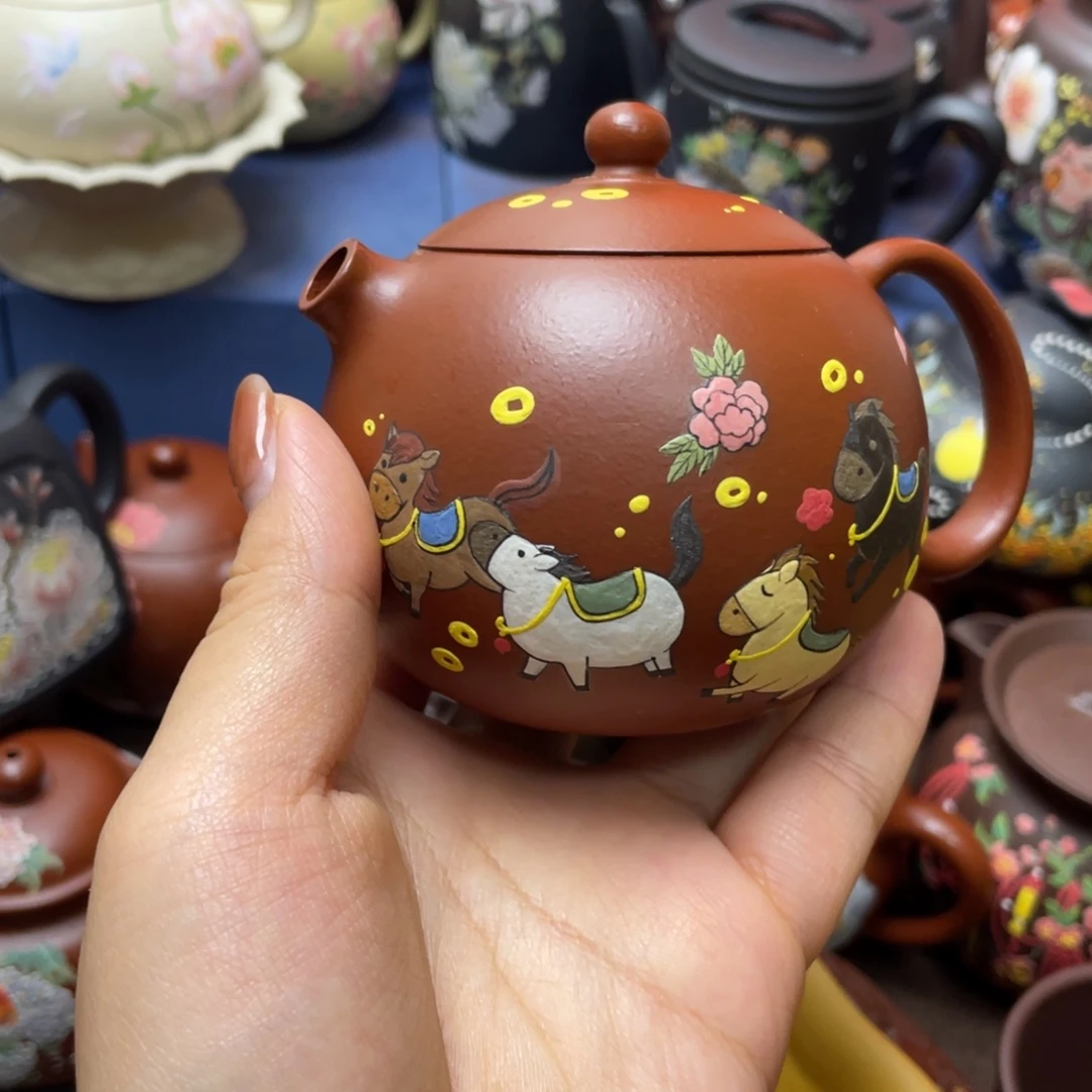 胖***住紫砂茶杯紫砂主人杯200cc