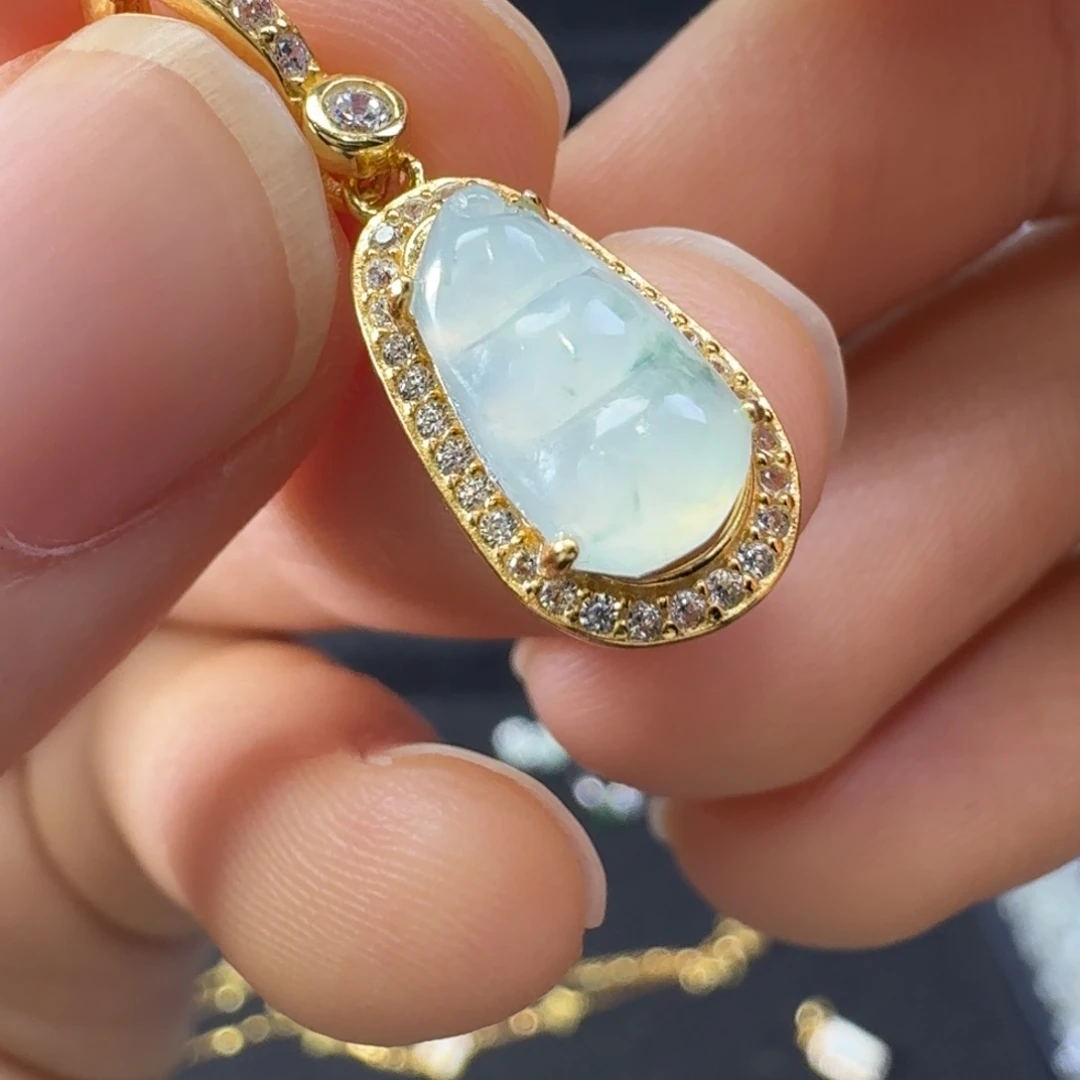 翡翠银S925镶嵌戒指