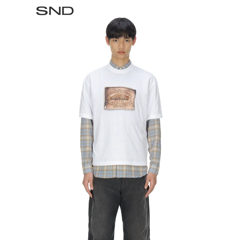 【SNDACNE STUDIOS 设计师品牌】SND AW25 休闲图案LOGO短袖T恤