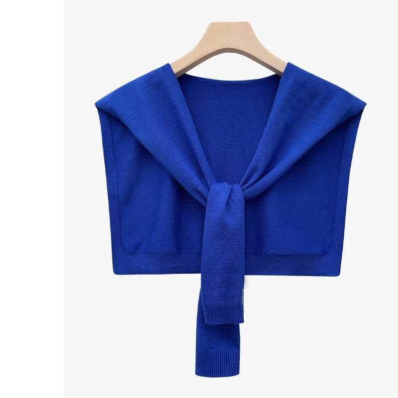 夏季成人通用显瘦韩版条纹护颈披肩百搭黑色外搭网红秋冬护肩秋季