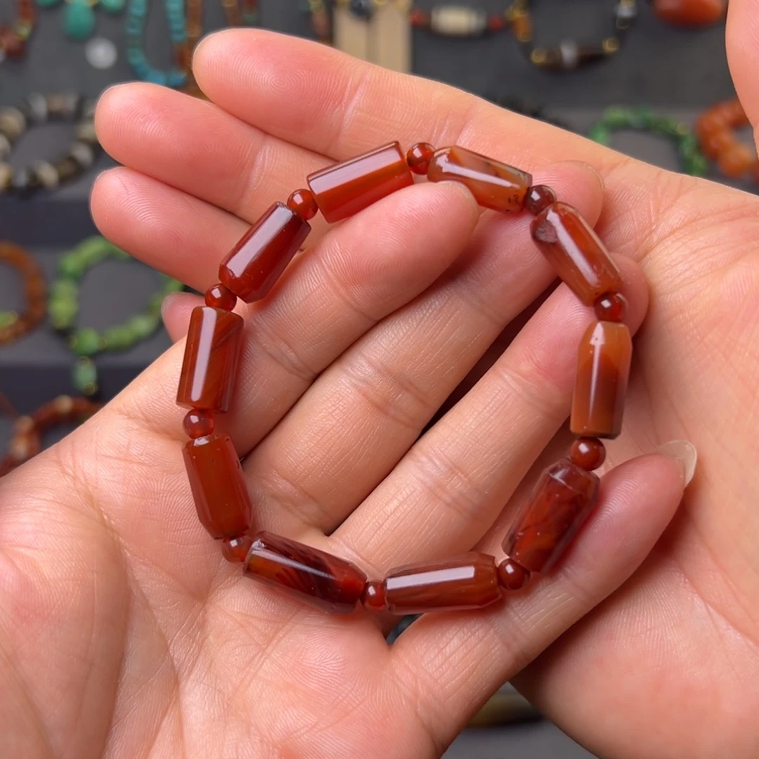 玛瑙/玉髓合金颈饰