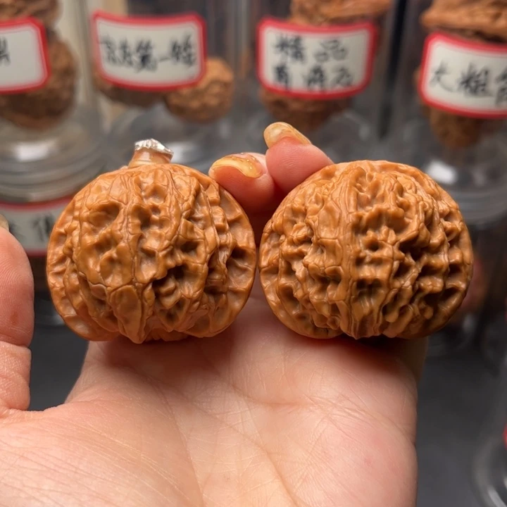 文玩核桃把件圆球苹果