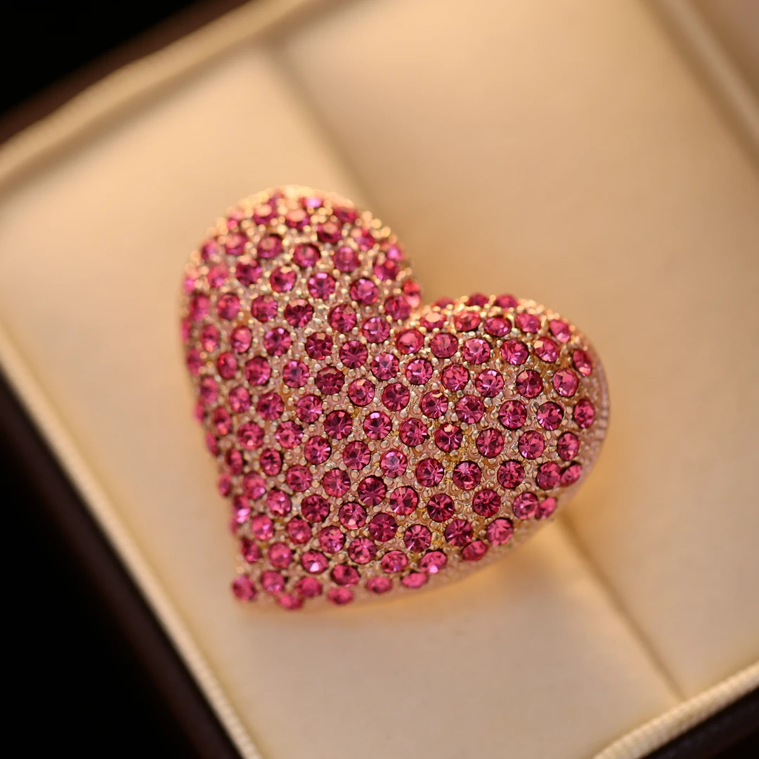 铜合金仿水晶胸针 澜七-小众手工时尚创意复古大衣胸针轻奢-高档