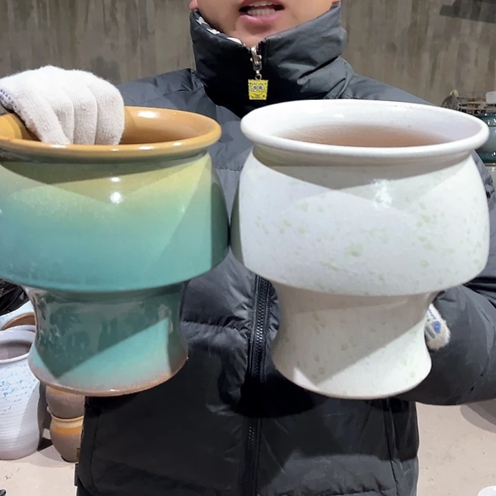 紫砂花盆高20口17—————