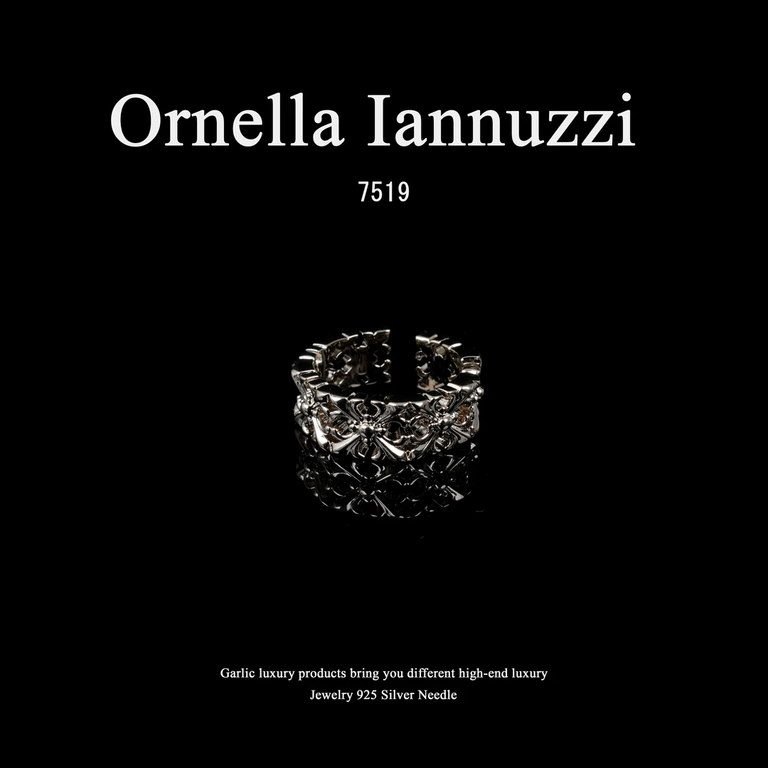 镀K金 Ornella Iannuzzi【鸢尾花】戒指~7519