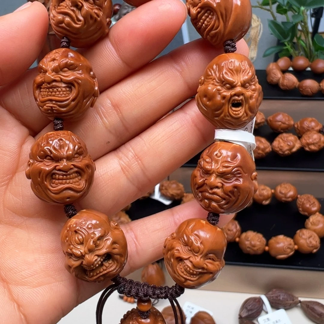 橄榄核吊坠恶僧手串
