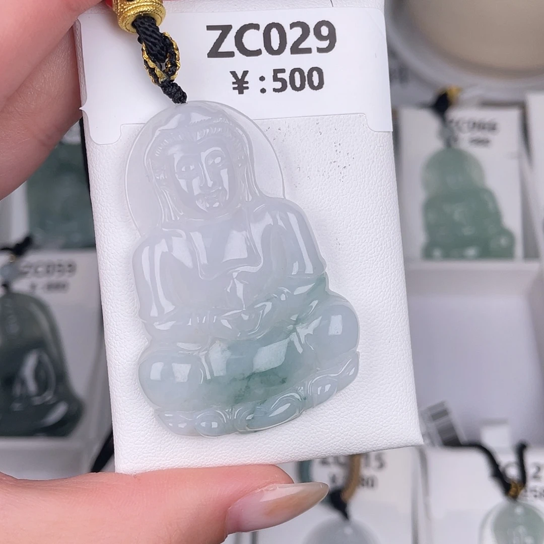 翡翠未镶嵌颈饰zc029