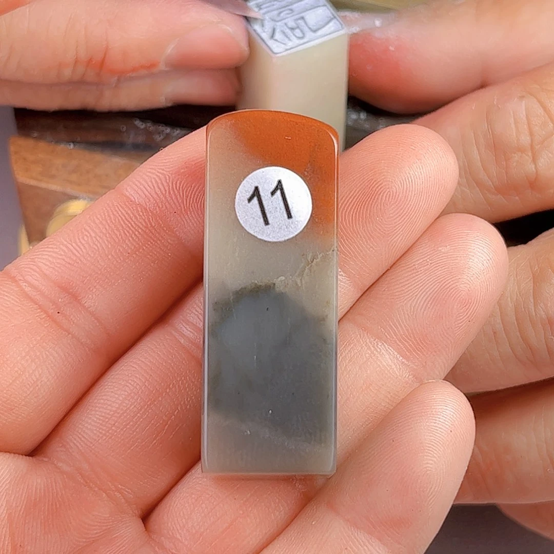 寿山石印石老挝石11号1.77厘米