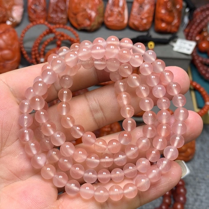 未镶嵌手串南红玛瑙6+m m m