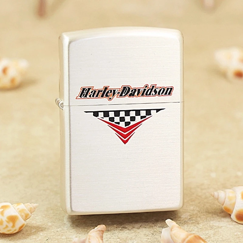 zippo打火机205哈雷红围巾经典男士收藏送礼DY9902DK【林子1】