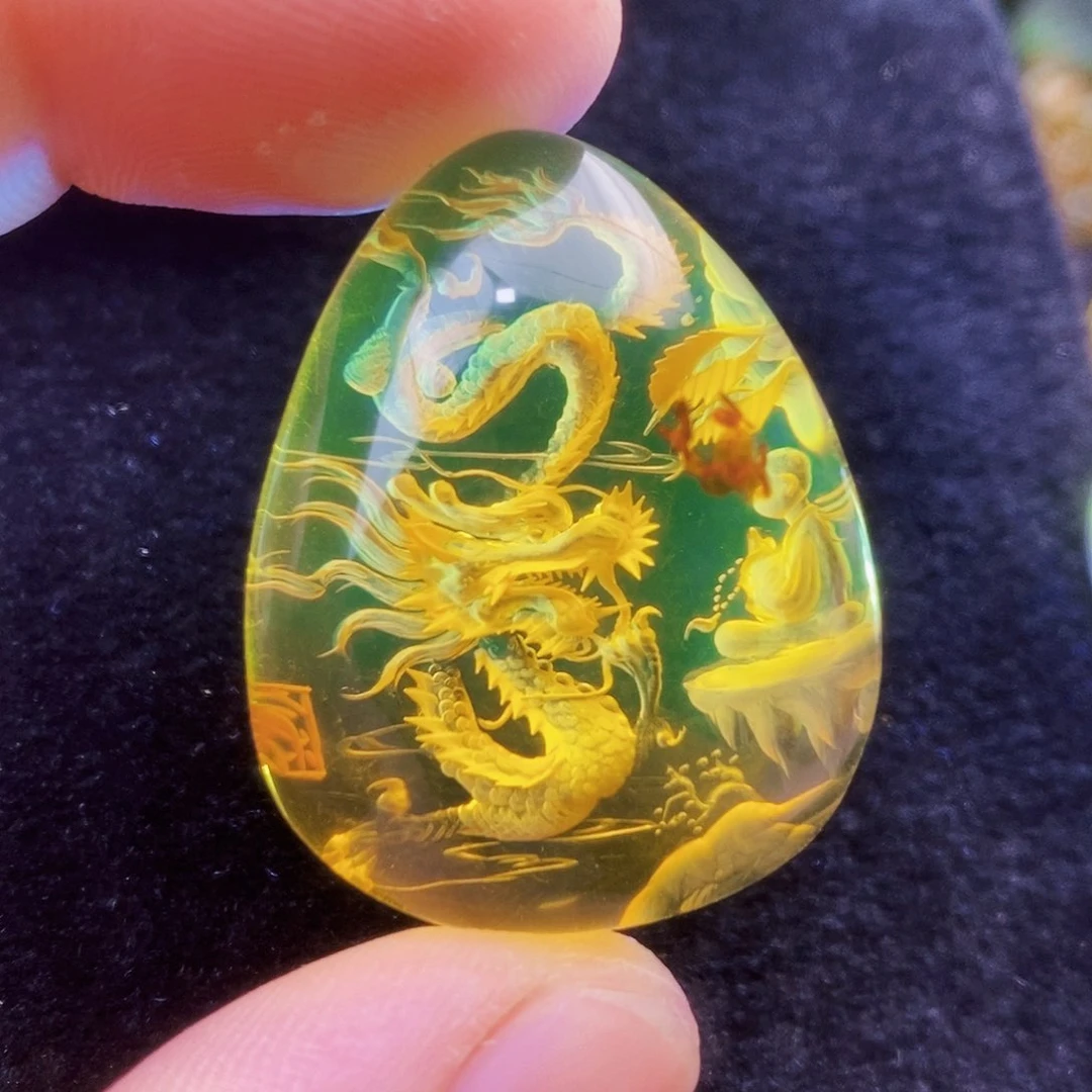 【闪购商品】琥珀（花珀）吊坠(不含链)未镶嵌