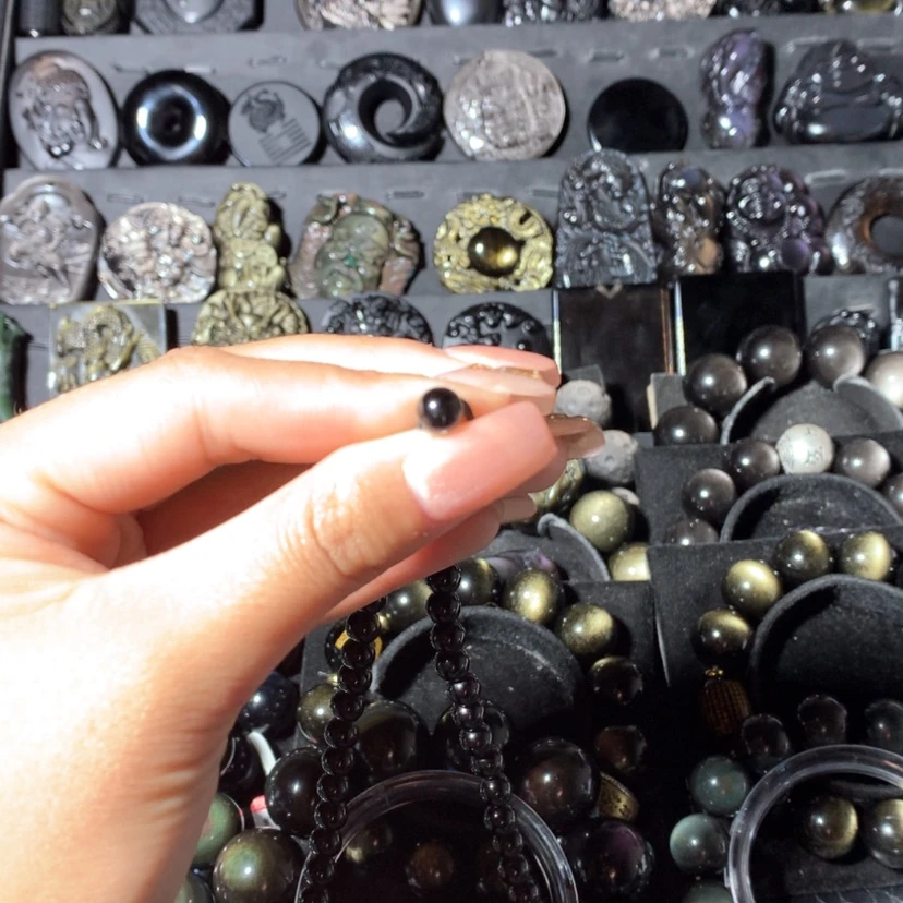 【闪购商品】黑曜岩珠宝奇石未镶嵌W*y