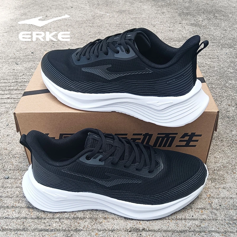 erke/鸿星尔克轻便跑步鞋男鞋秋季网面透气男款户外跑鞋运动鞋男