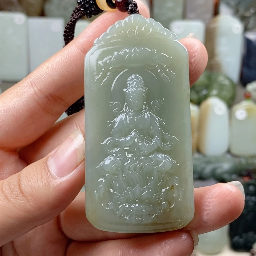 颈饰未镶嵌和田玉（糖玉）