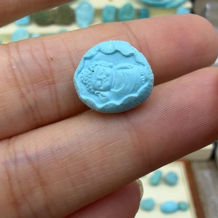 绿松石雕刻未镶嵌