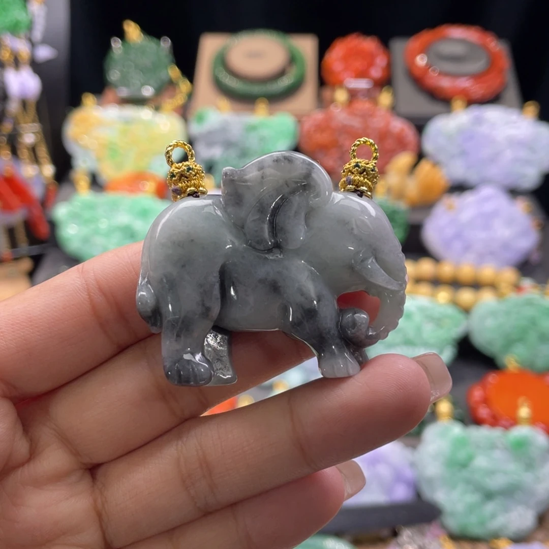 翡翠颈饰未镶嵌代编织