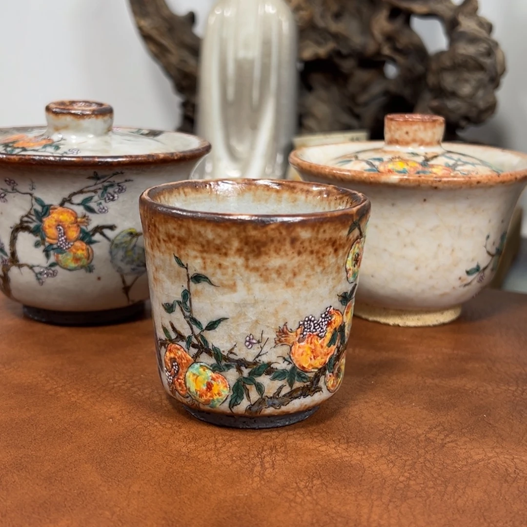 骑***哥瓷杯子景德镇匠心窑原创手工工艺制作