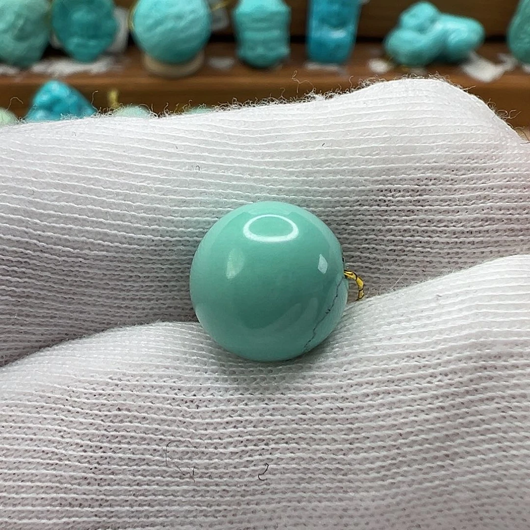绿松石圆珠 未镶嵌