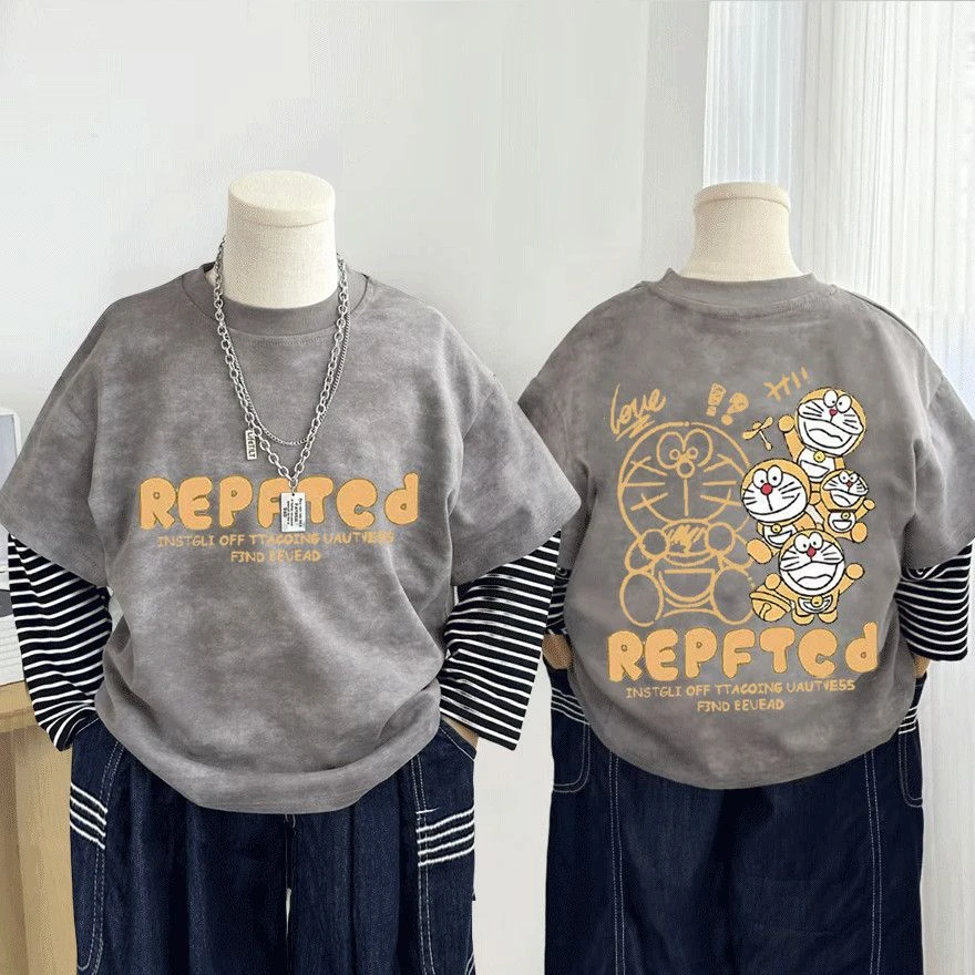 男女童春秋长袖韩版洋气2025新爆款宝宝帅气儿童长袖T恤上衣网红T