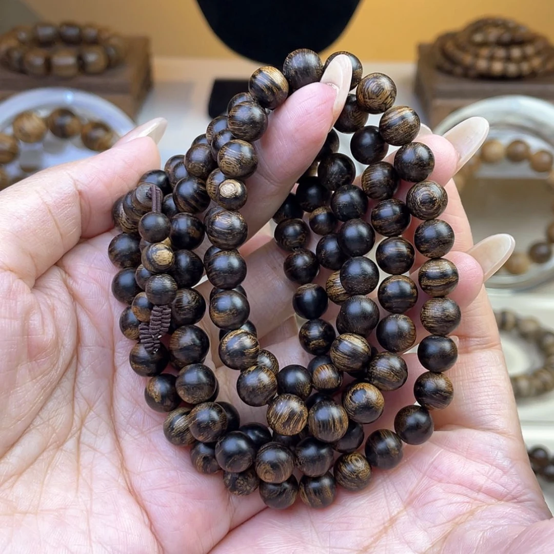 【闪购商品】沉香手串领****备芽庄白棋楠瘤疤