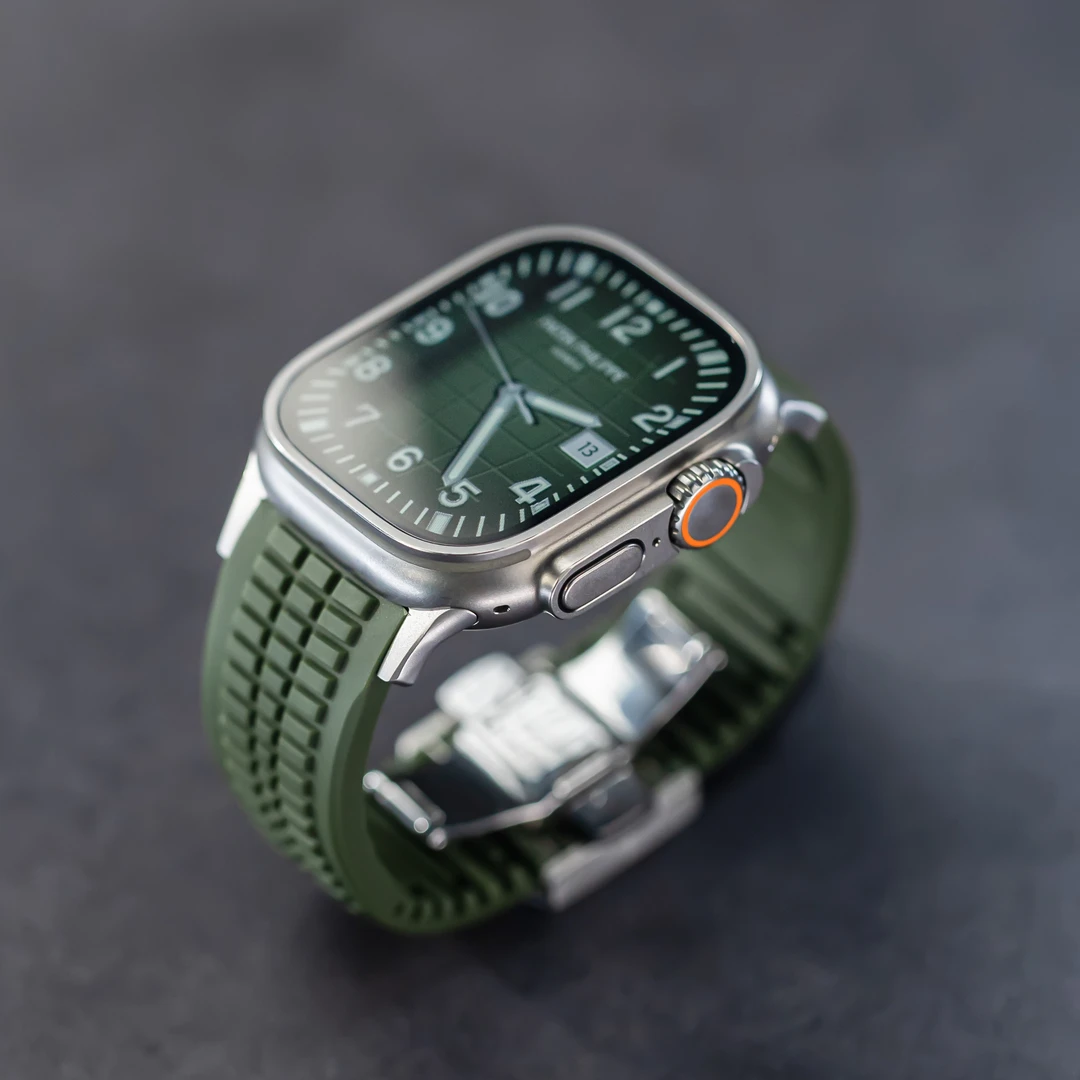 AppleWatch绿手雷表带Ultra高性能硅胶iwatch适用苹果手表保护壳